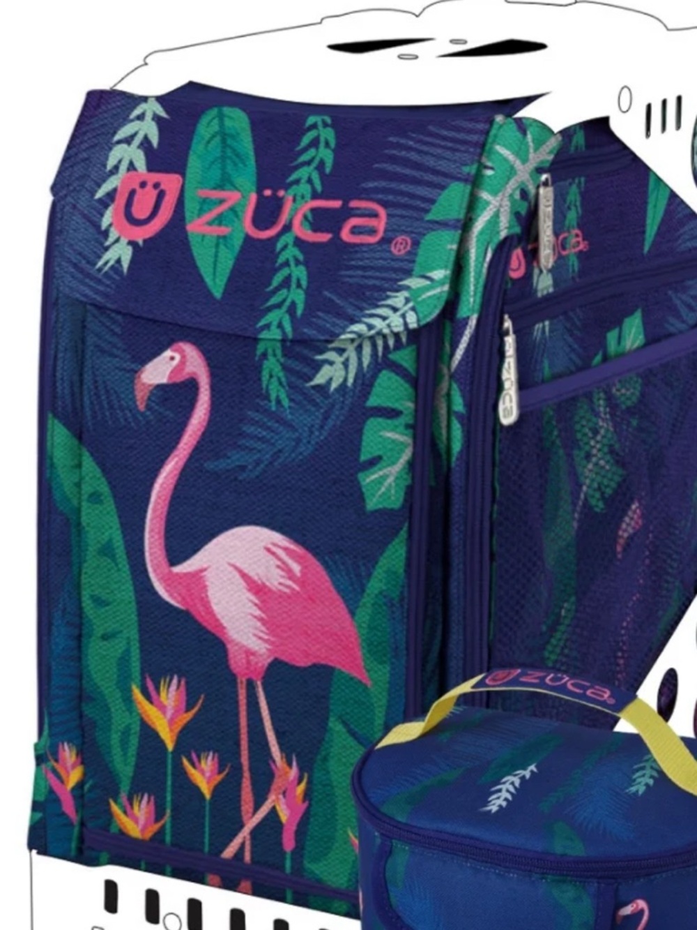 Züca Flamingo Rolling Insert Bag (No Lunchbox)